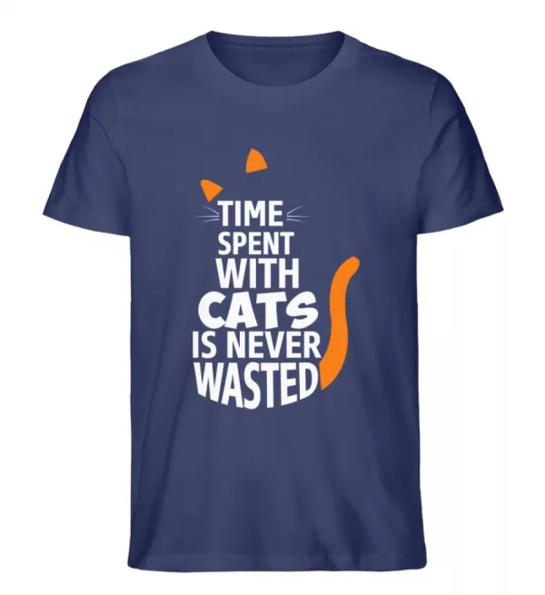 Time spent with Cats - Herren Organic Shirt-6057