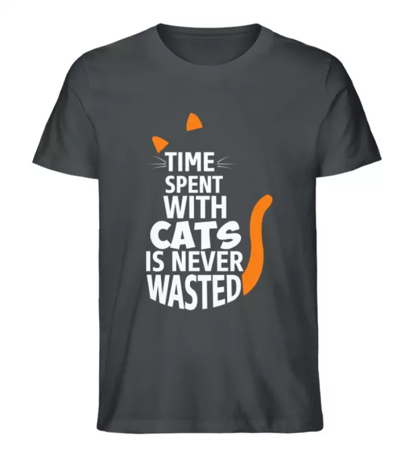 Time spent with Cats - Herren Organic Shirt-7068