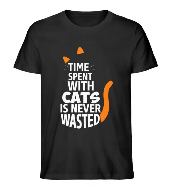 Time spent with Cats - Herren Organic Shirt-16