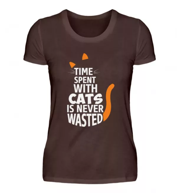 Time spent with Cats - Damen Premiumshirt-1074