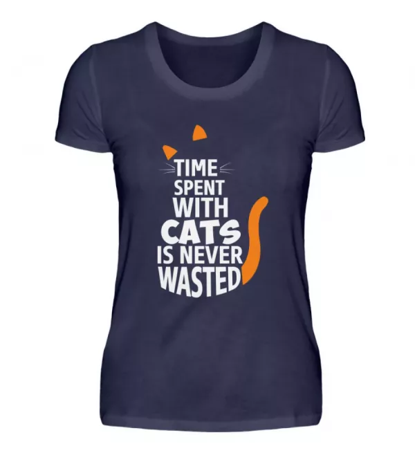 Time spent with Cats - Damen Premiumshirt-198