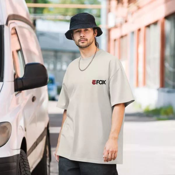 Fox T-Shirt - Oversized T-Shirt mit verwaschenem Look – Bild 5