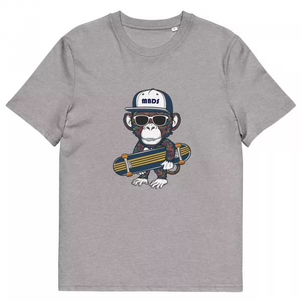 Affe mit Skateboard T-Shirt – Bild 5