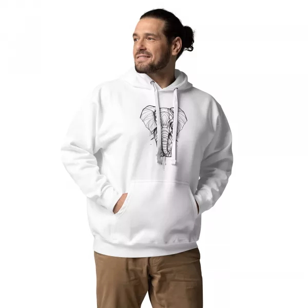 Hoody mit Elefant als Aufdruck – Bild 2
