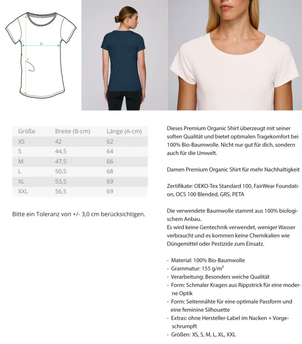 Salma  - Damen Premium Organic Shirt – Bild 6