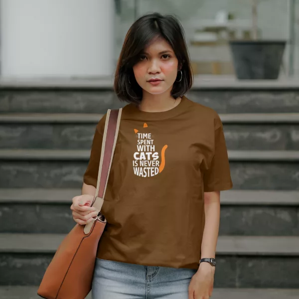 Time spent with Cats  - Damen Premiumshirt – Bild 9