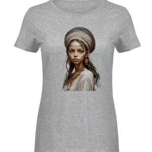 Salma - Damen Melange Shirt-6807