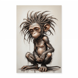 Rastafari Affe - Poster Hochformat