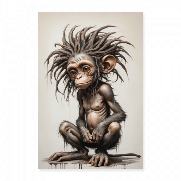 Rastafari Affe - Poster Hochformat