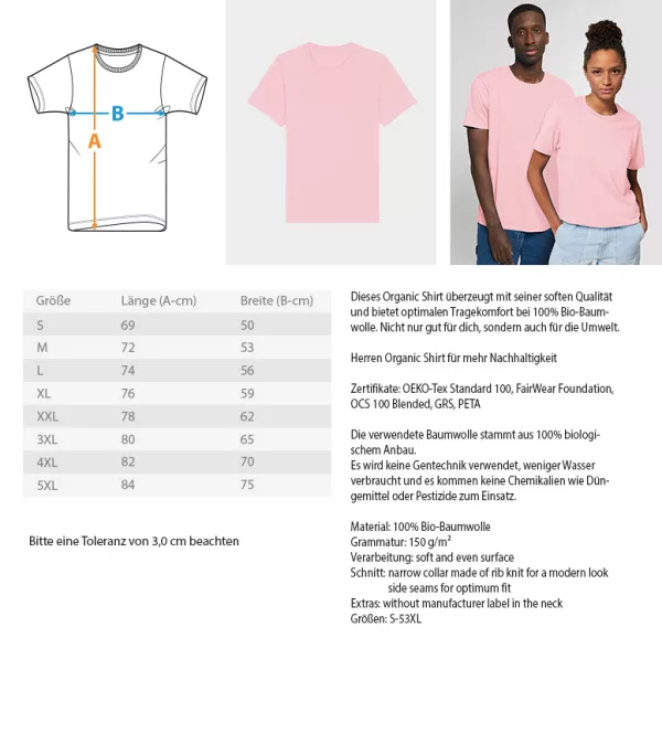 Inspired  - Herren Organic Shirt – Bild 8