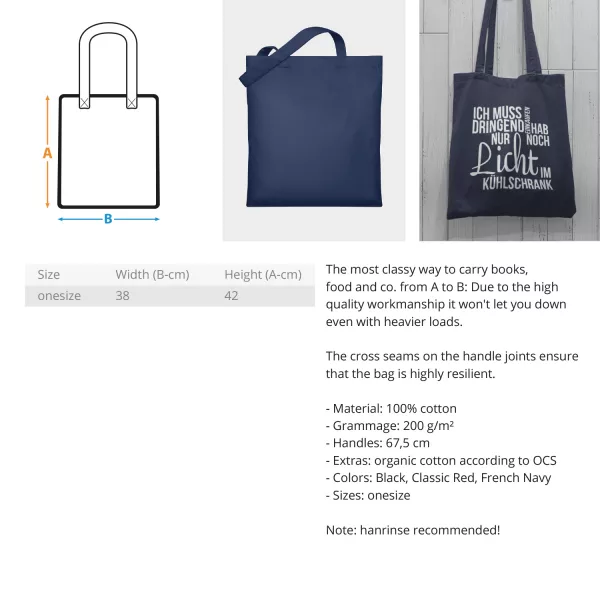 Stier mit Blume  - Organic Jutebeutel – Bild 4