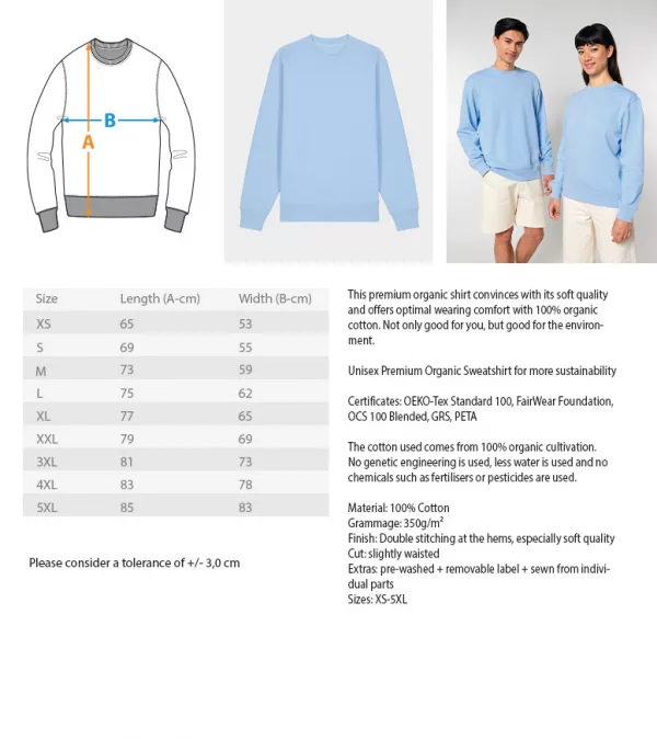 Stier mit Blume  - Changer Sweatshirt 2.0 ST/ST – Bild 4